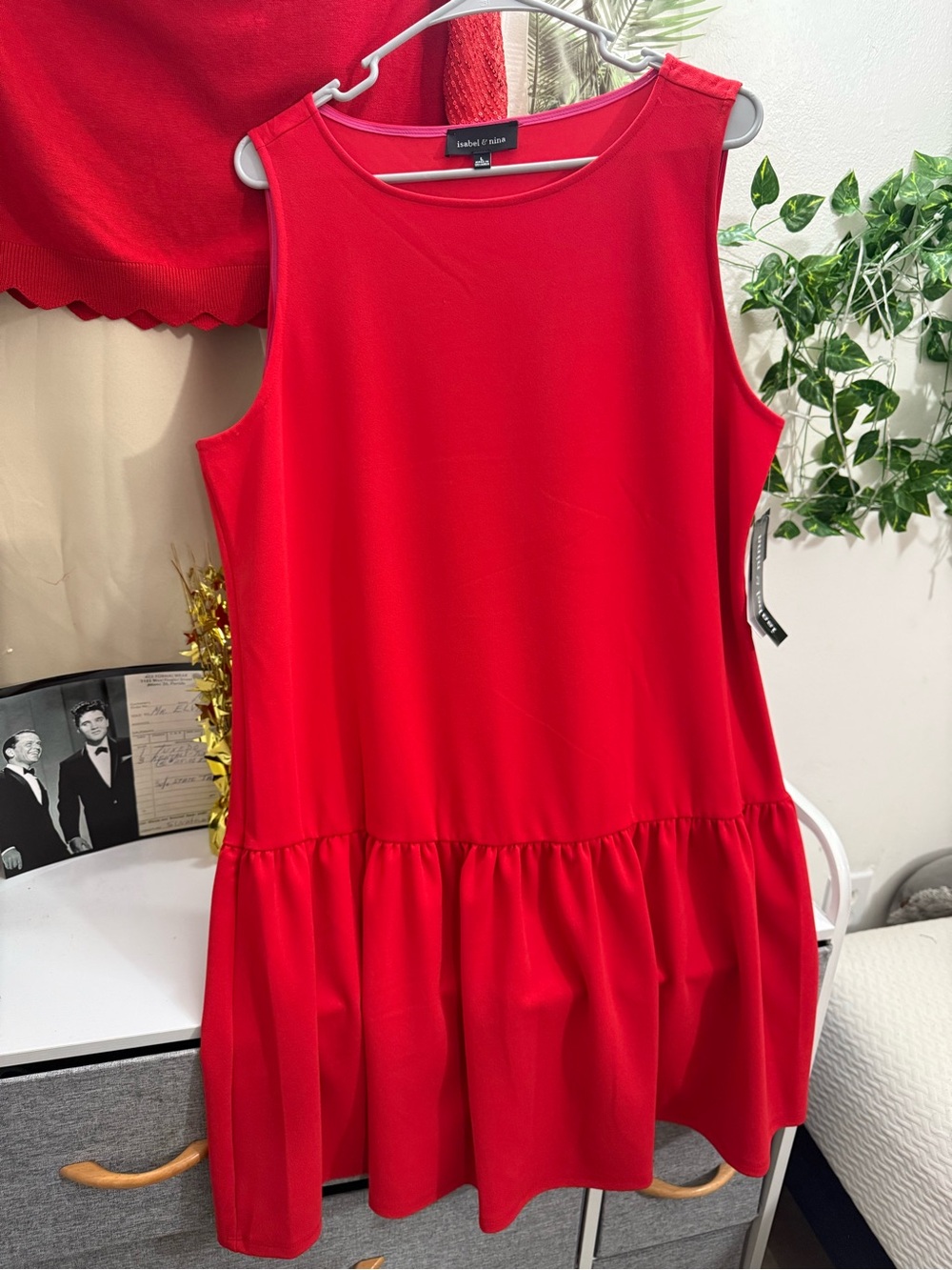 Lush Red Sleeveless Ruffle-Hem Casual Dress by LUSH